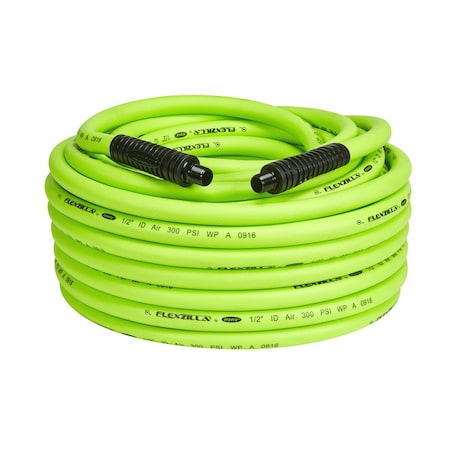 Flexzilla Air Hose, 1/2" x 100, 3/8" MNPT Fitting HFZ12100YW3